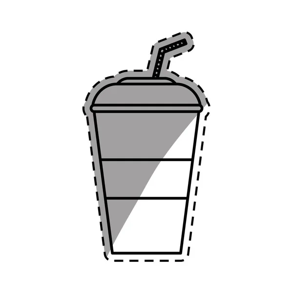 Cold soda cup — Stock Vector