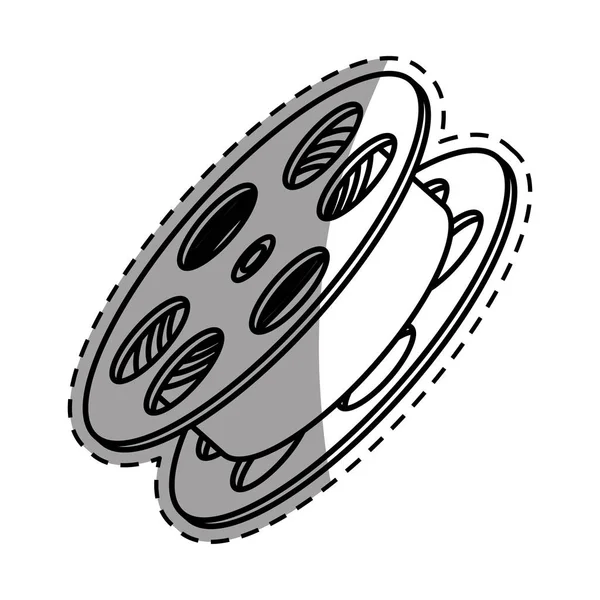 Film roll apparatuur — Stockvector