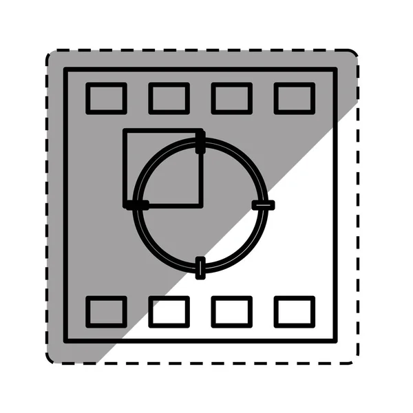 Film rulle utrustning — Stock vektor