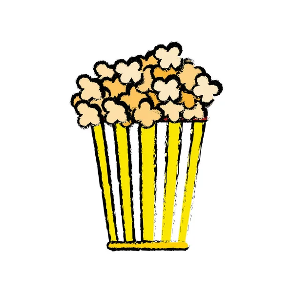 Isolierter Popcorn-Snack — Stockvektor