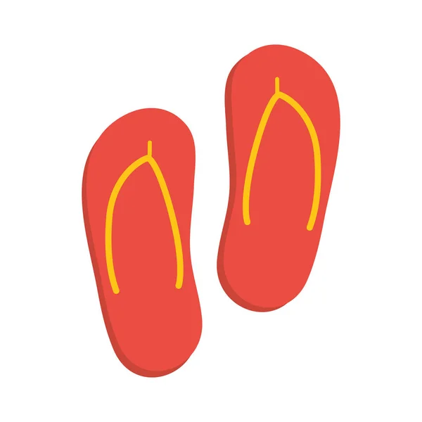 Tongs sandales de plage — Image vectorielle