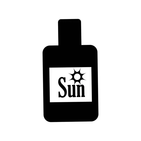 Ήλιος bronzer μπουκάλι — Διανυσματικό Αρχείο
