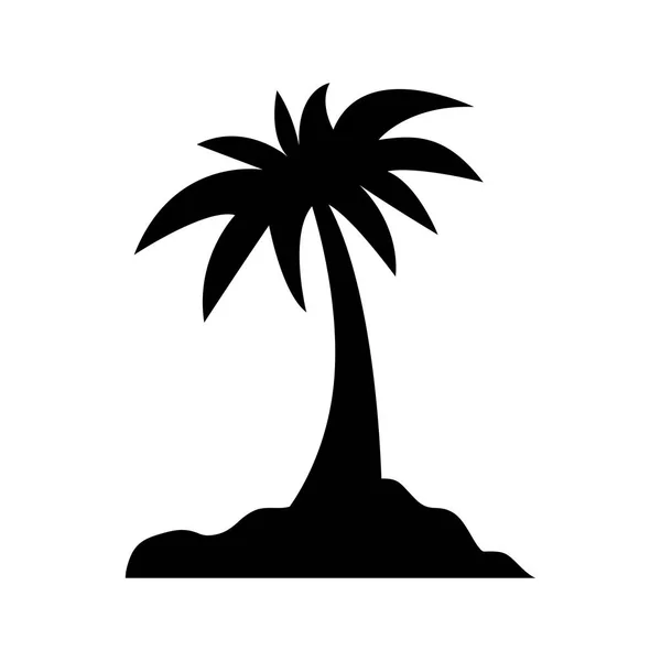 Wyspa palm tree — Wektor stockowy