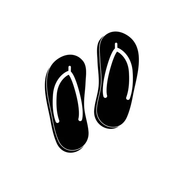 Flip flops strand sandalen — Stockvector