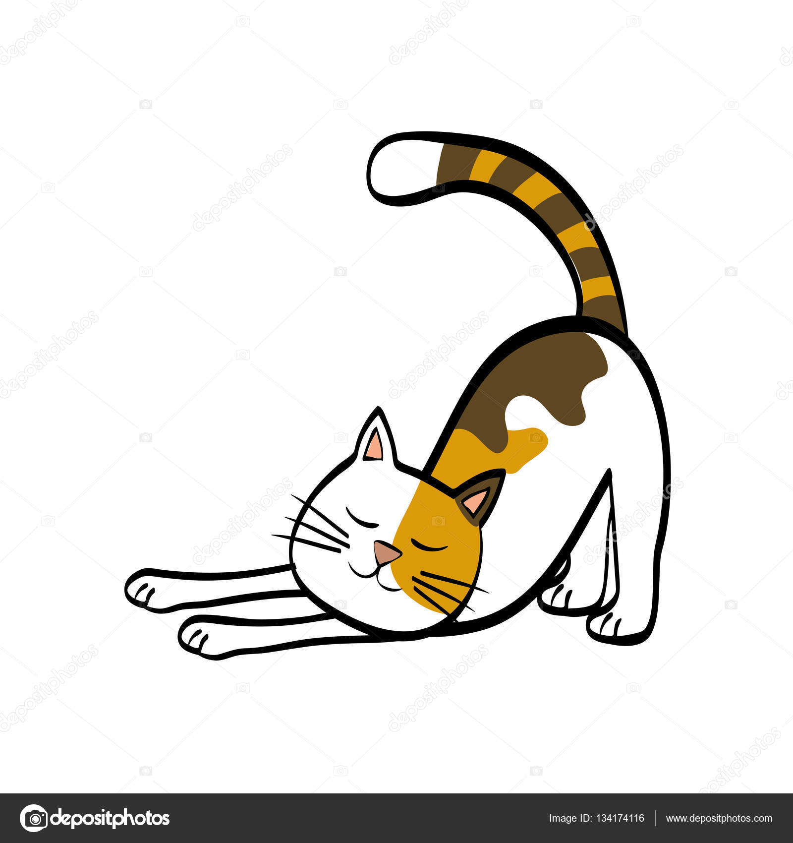 Kawaii cat animal cartoon vector design Stock Vector Image & Art