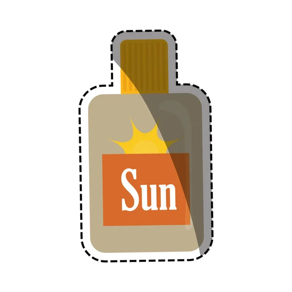 Ήλιος bronzer μπουκάλι — Διανυσματικό Αρχείο