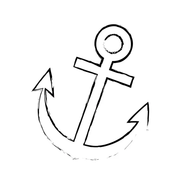 Ancoraggio emblema marino — Vettoriale Stock