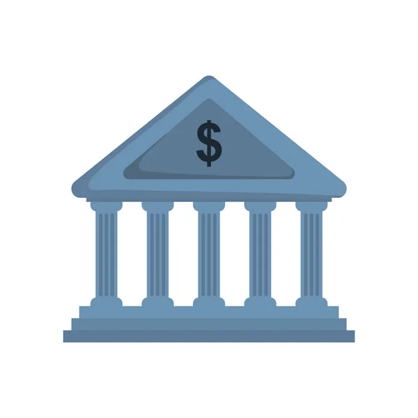 Bank building symbol — Stock Vector