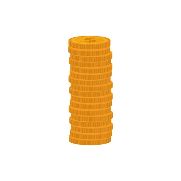 Μεμονωμένα νομίσματα χρήματα — Διανυσματικό Αρχείο