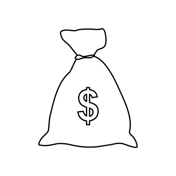 Bolsa de dinero — Vector de stock