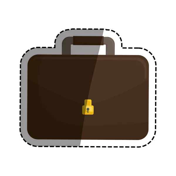 Isolated business briefcase — Stock Vector