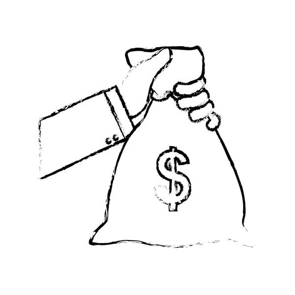 Bolsa de dinero — Vector de stock