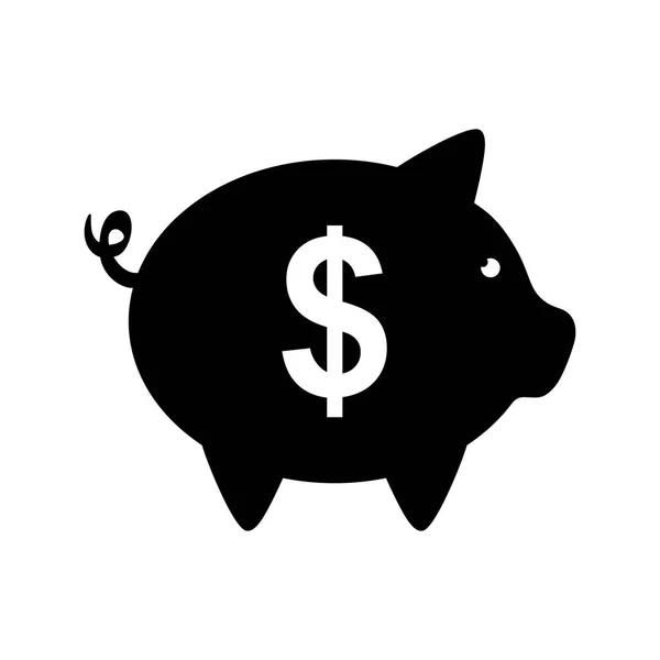 Dinero de ahorro de cerdo — Archivo Imágenes Vectoriales