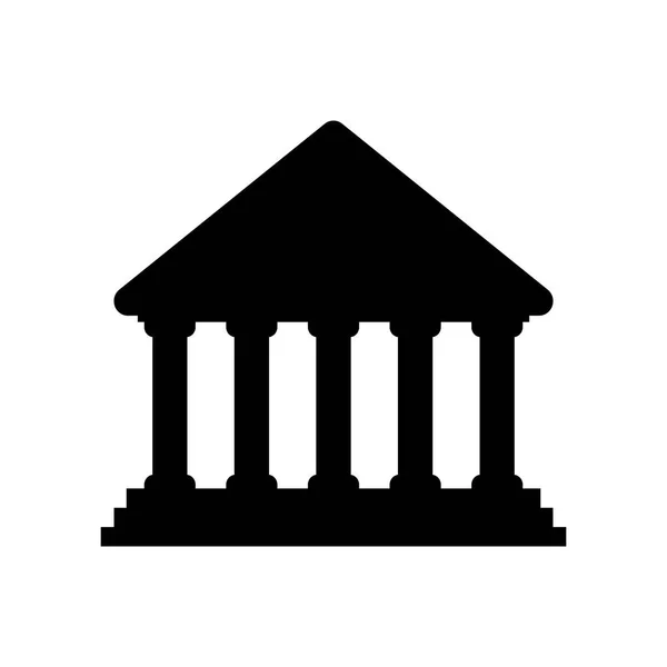 Bank gebouw symbool — Stockvector