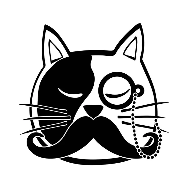 Schattig kat cartoon — Stockvector