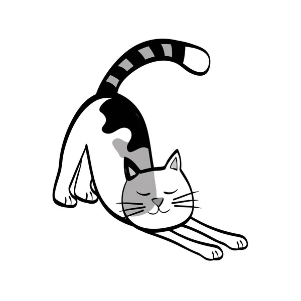 Χαριτωμένο γάτα κινούμενα σχέδια — Διανυσματικό Αρχείο