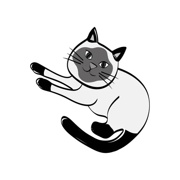 Illustrations Of Black Cat Action Icon On White Background, Animals Vector  Of Isolated A Cute Cat Icon. Royalty Free SVG, Cliparts, Vectors, and Stock  Illustration. Image 94933860.