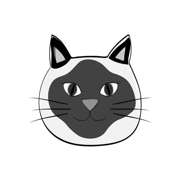 Lindo gato dibujos animados — Vector de stock