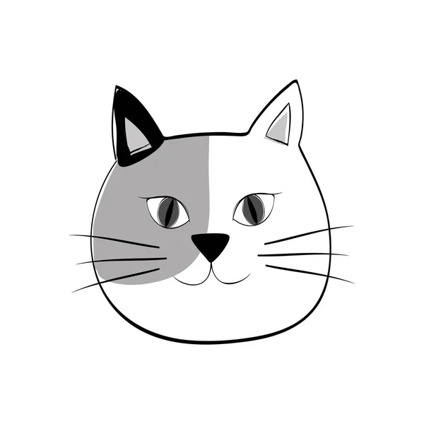 Милий кіт мультфільм — стоковий вектор