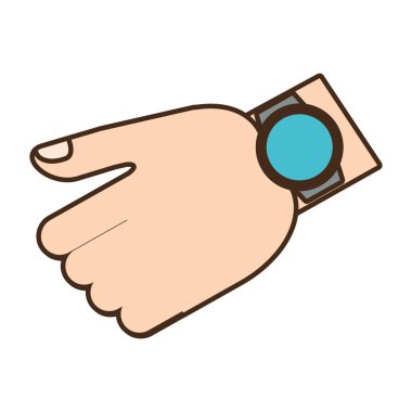 çizgi film el ile akıllı izle trendy giyilebilir teknoloji