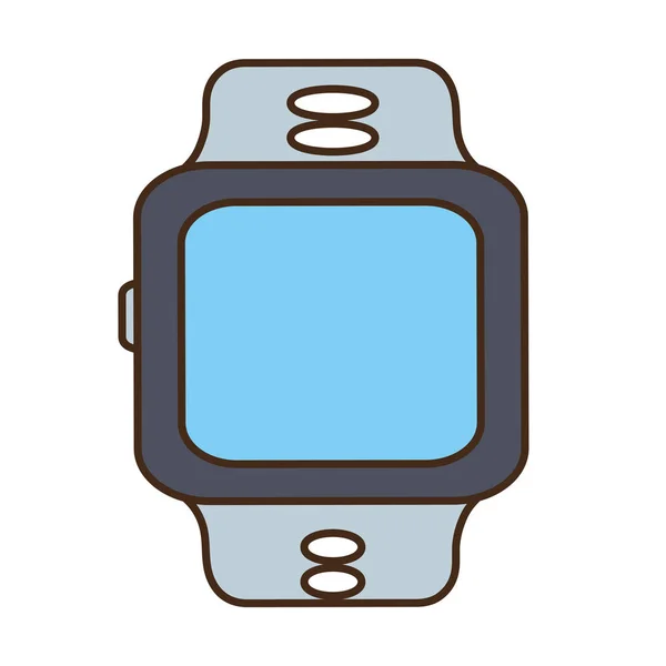 Cartoon sport smart watch wearable technology — Stock Vector