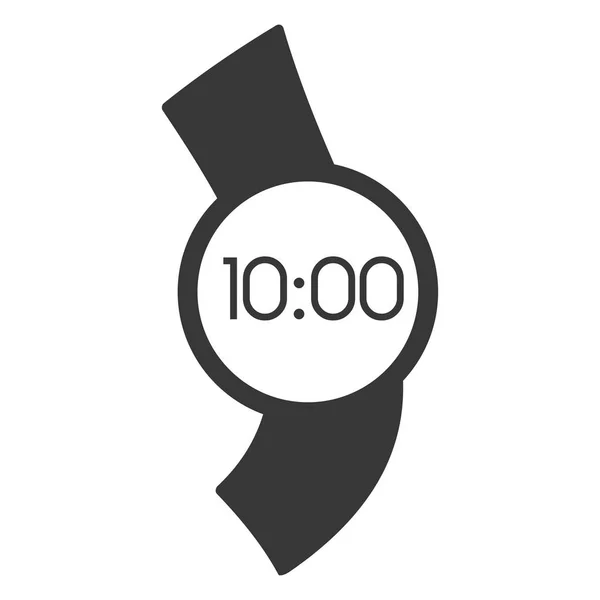 Reloj inteligente digital pantalla de tiempo — Vector de stock