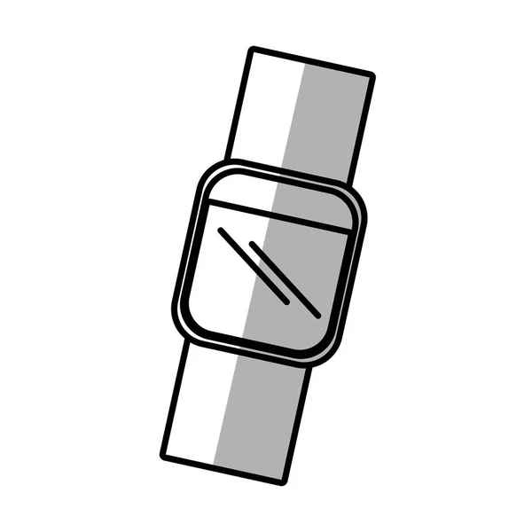 Inteligentny zegarek gadżet nowoczesnym stylu cienia — Wektor stockowy