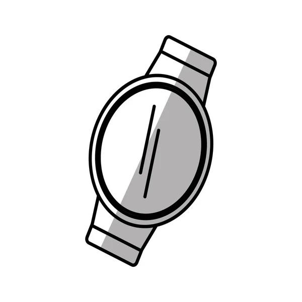 Smart watch wearable gadget shadow — Stock Vector