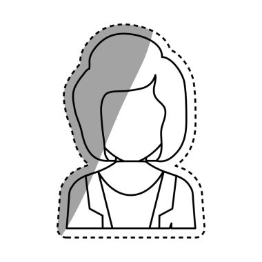 Kadın yüzü olmayan profil