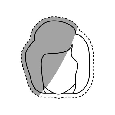 Kadın yüzü olmayan profil