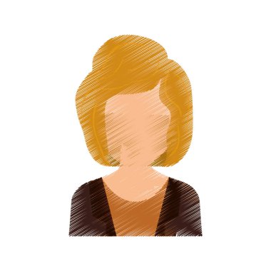 Kadın yüzü olmayan profil
