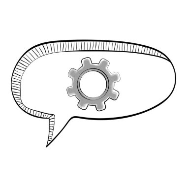 İzole dişli çizmek