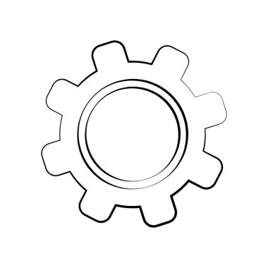 İzole dişli çizmek