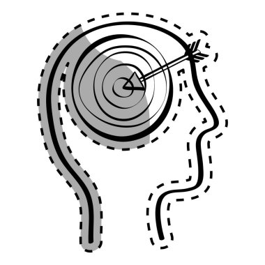 Hedef içinde ile insan kafası