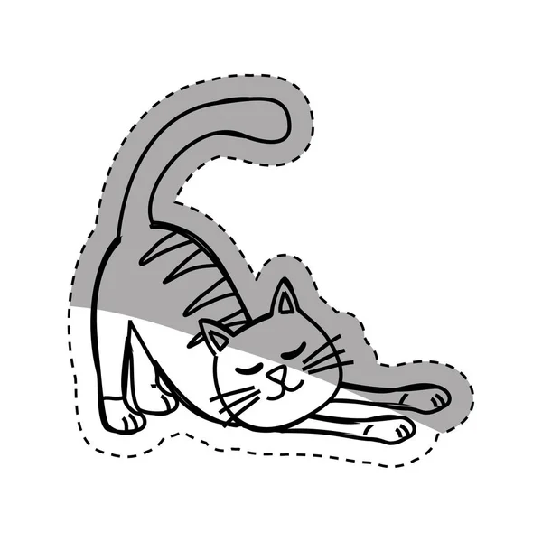 Desenho animado gato bonito —  Vetores de Stock