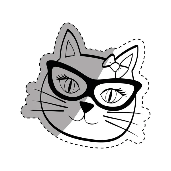 Lindo gato dibujos animados — Archivo Imágenes Vectoriales