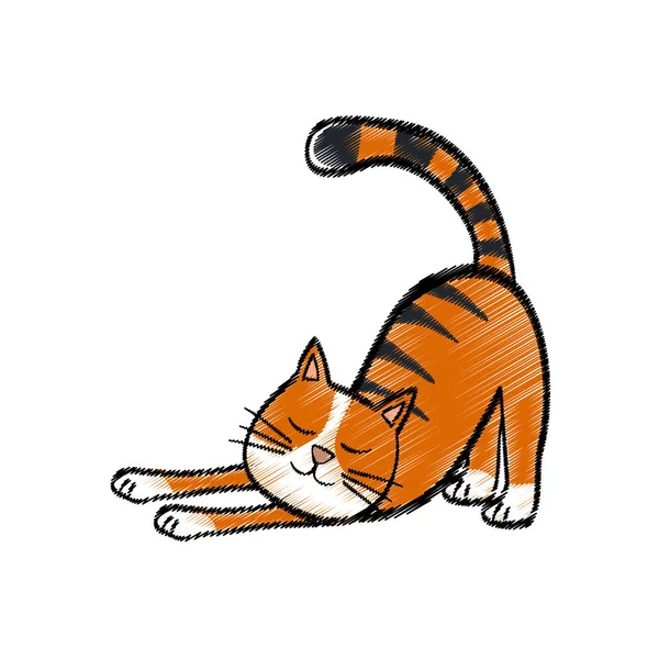 Cute cat cartoon — Stock Vector