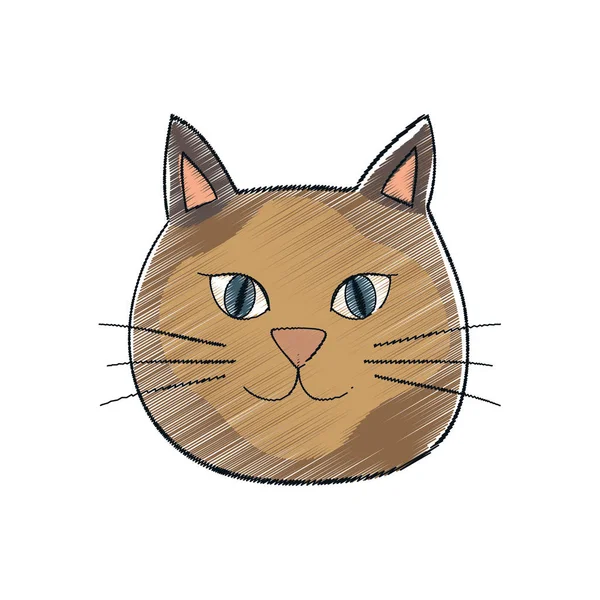 Desenho animado gato bonito — Vetor de Stock