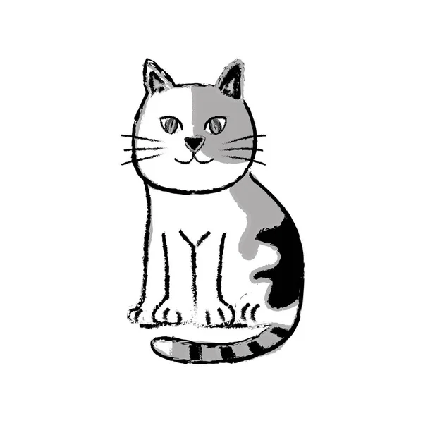 Illustrations Of Black Cat Action Icon On White Background, Animals Vector  Of Isolated A Cute Cat Icon. Royalty Free SVG, Cliparts, Vectors, and Stock  Illustration. Image 94933860.