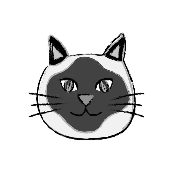 Lindo gato dibujos animados — Vector de stock