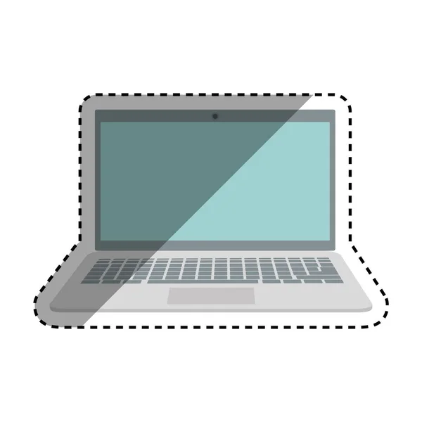 Laptop számítógép technológia — Stock Vector