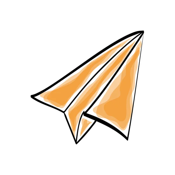 Papieru origami samolot — Wektor stockowy