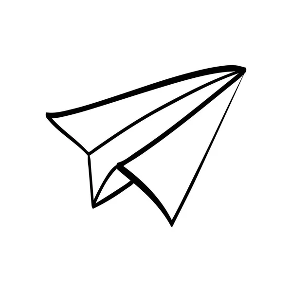 Origami plano de papel — Vector de stock