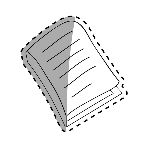 Tirage isolé de livre — Image vectorielle