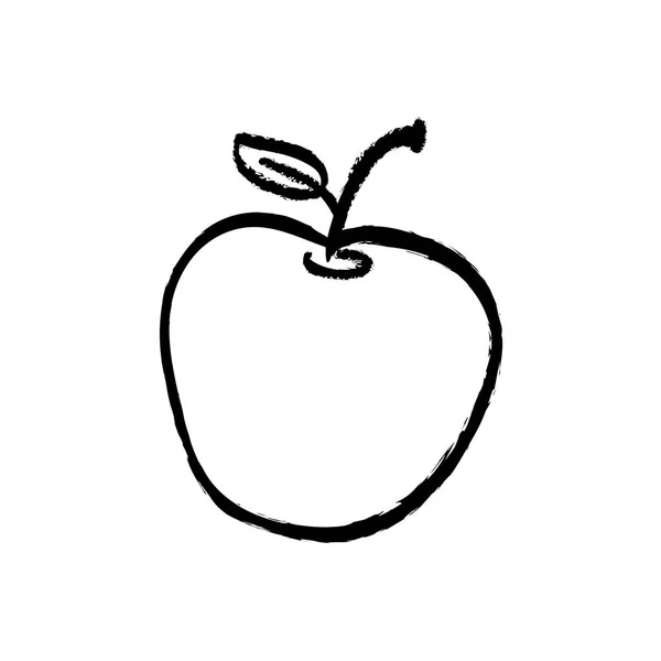 Fruta de manzana jugosa — Vector de stock