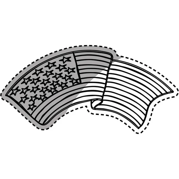 Godło flaga USA — Wektor stockowy