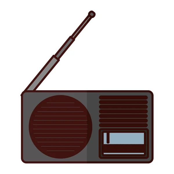 Analog radio icon image — Stock Vector