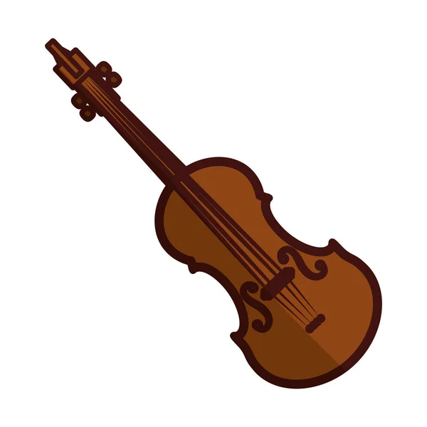 Immagine icona di violino o viola — Vettoriale Stock