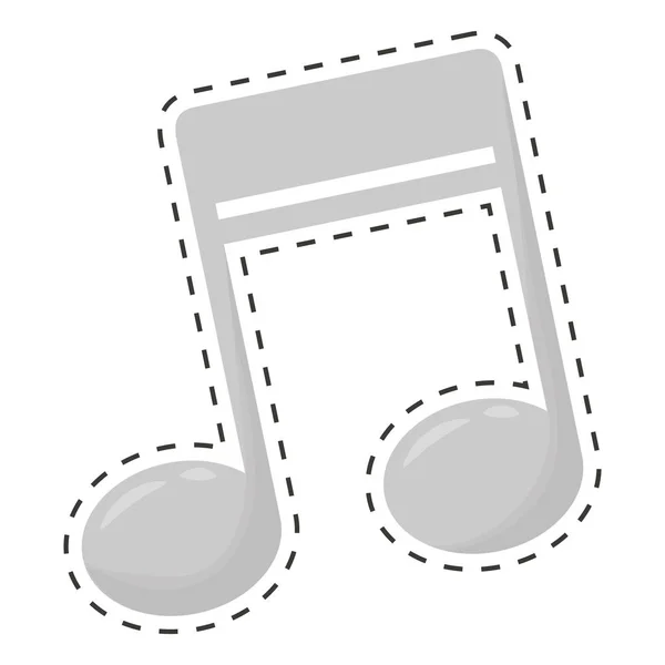 Иконка музыкальной ноты — стоковый вектор