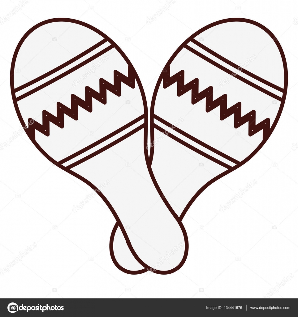 Maracas Para Dibujar Maracas Para Colorear